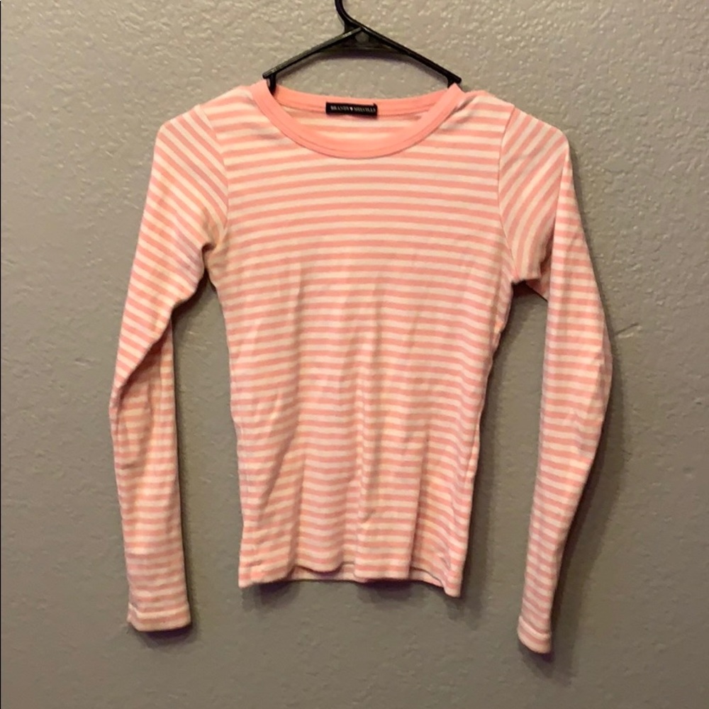Pink striped long sleeve